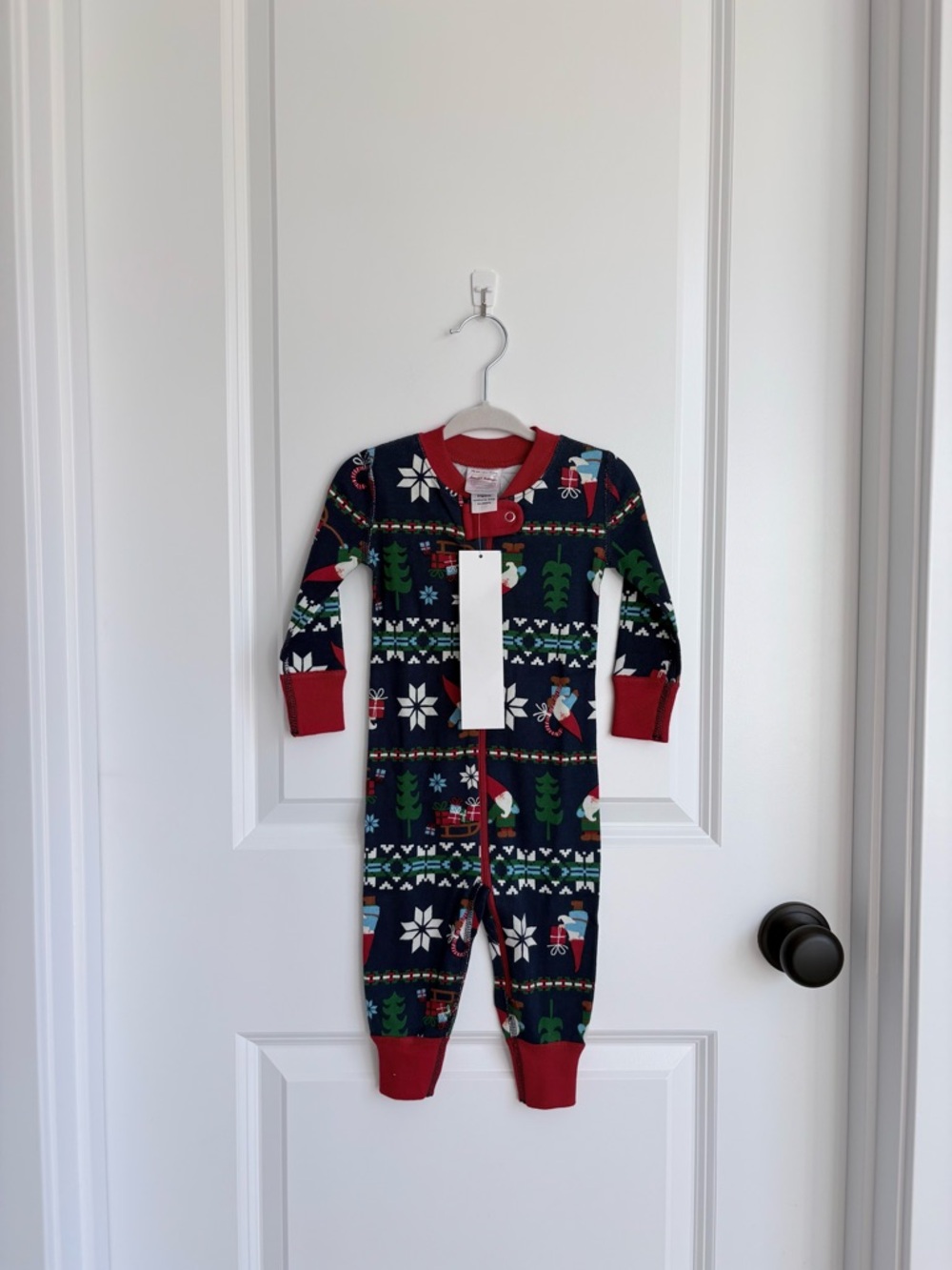 🎄Hanna Andersson Gnomes Christmas Print Zip Sleeper NWT
